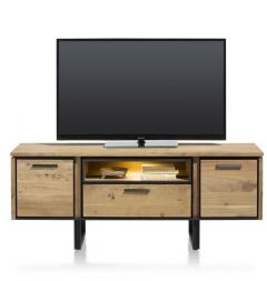 Henders-en-hazel-tv-meubel-lowboard-tokyo-150cm-kikarhout-metaal-vooraanzicht