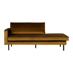 BePureHome Chaise Longue Rodeo Daybed Honing Geel