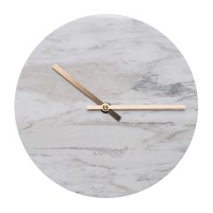 Zuiver Klok Marble Time Wit
